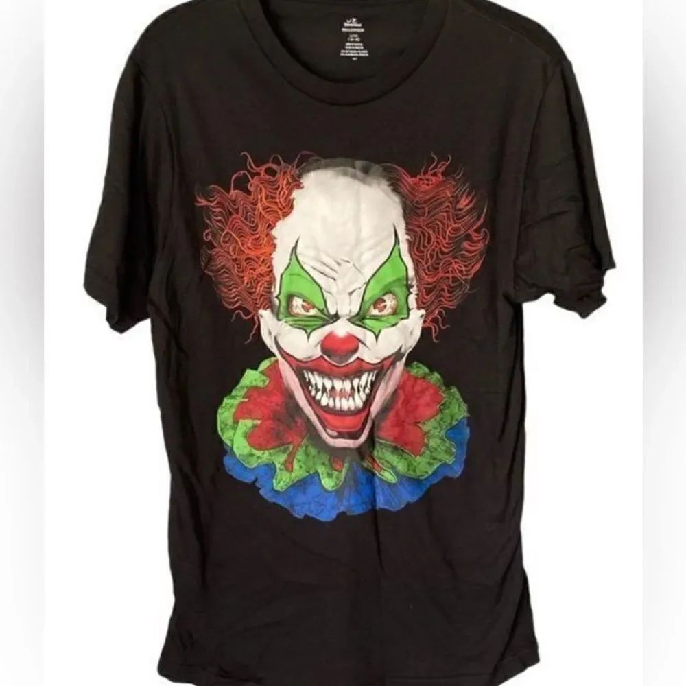 Celebrate scary psycho killer clown horror short sleeve T-shirt size small￼